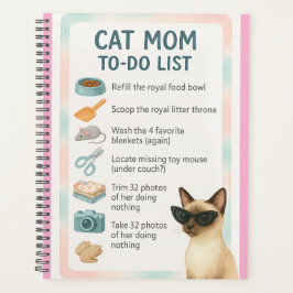 Agenda Cat Mom to do list