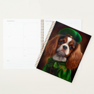 Agenda Cavaleiro Rei Charles Spaniel na Rua. Dia de Patri