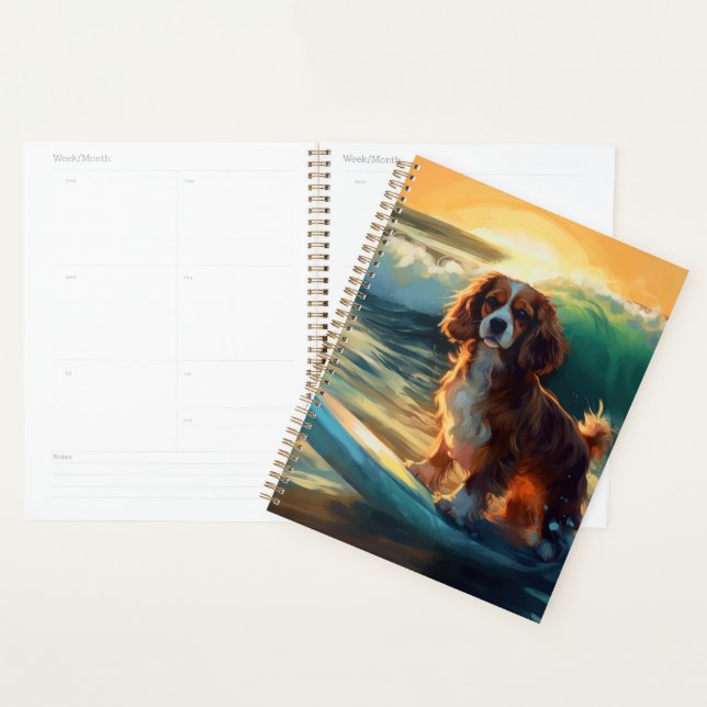 Agenda Cavalier King Beach Surfing Painting (Exibição)