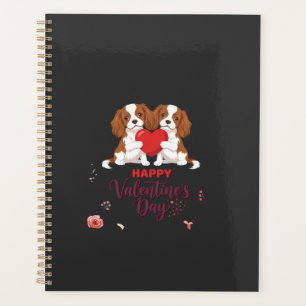 Agenda Cavalier King Cachorro Feliz Dia dos Namorados Flo
