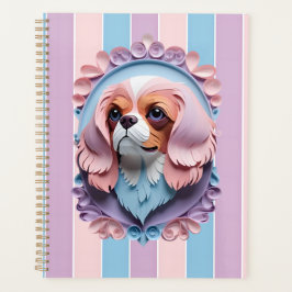 Agenda Cavalier King Charles Pastel Cutando Arte