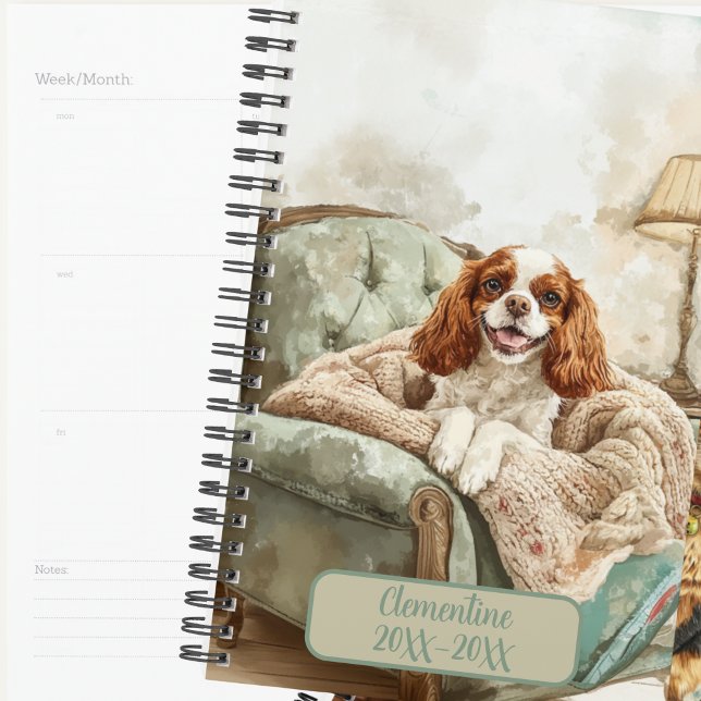 Agenda Cavalier King Charles Spaniel Compromisso não data (Criador carregado)