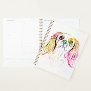 Agenda Cavalier King Charles Spaniel Dog Art Pintura