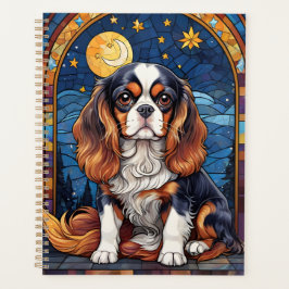 Agenda Cavalier King Charles StainGlass Night Moon