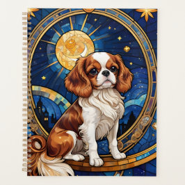 Agenda Cavalier King Charles StainGlass Sky Stars