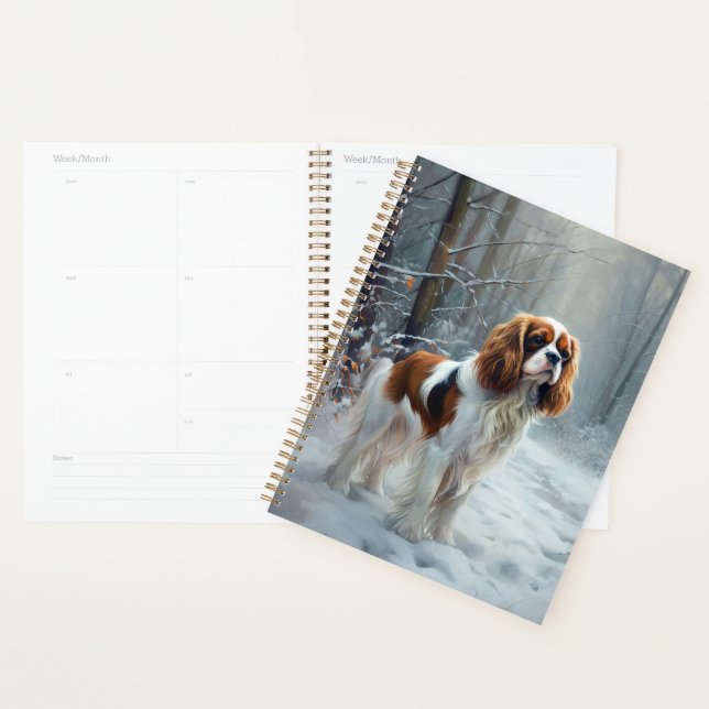 Agenda Cavalier King Deixe Cair a Neve Natal Escovado (Exibição)