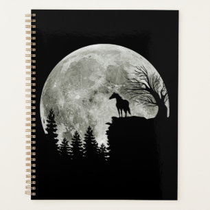 Agenda Cavalo Em Montanha Espantada Lua De Halloween