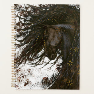 Agenda Cavalo Majestoso por Bihrle - Planner de 8,5 x 11 