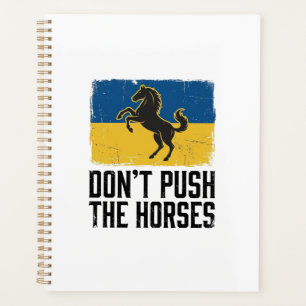 Agenda Cavalo Vintage Não Empurre Os Cavalos
