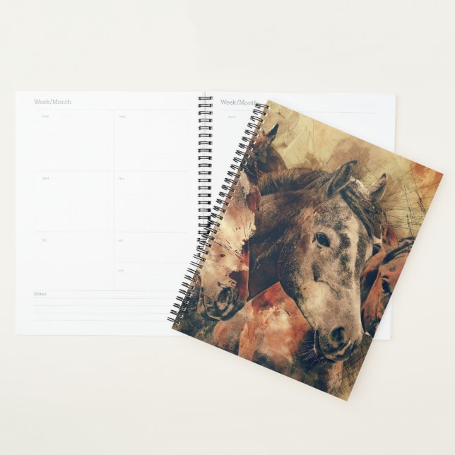 Agenda Cavalos de Aquarela