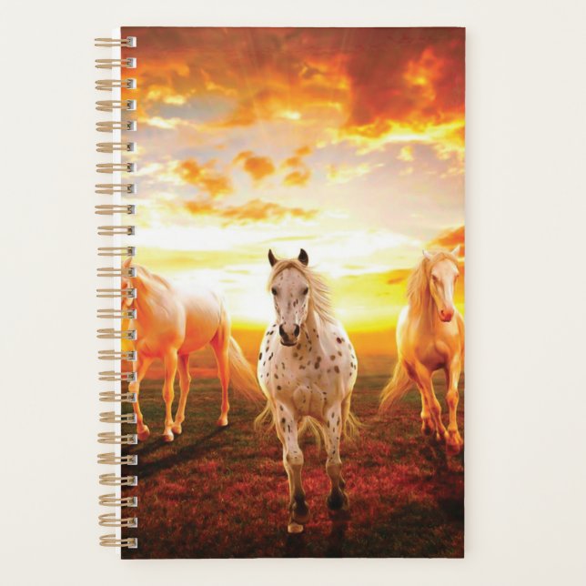 Agenda Cavalos no travesseiro decorativo solar