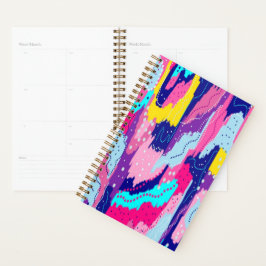 Agenda Celebração da Abstrato de arte colorida