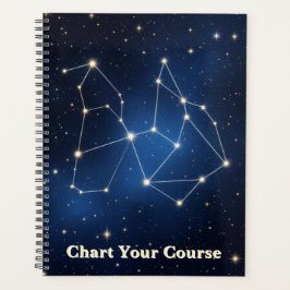 Agenda Celestial Constellation Map | Silver Foil Star Cha