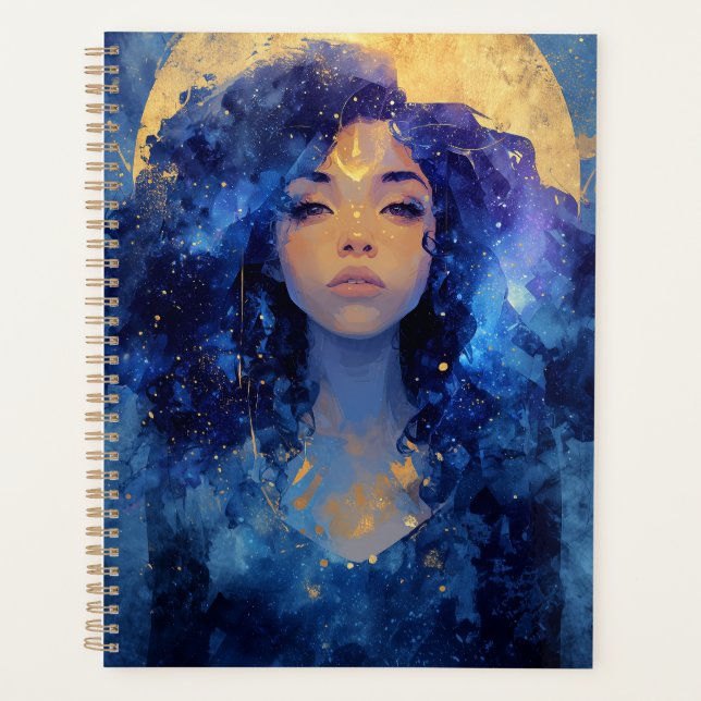 Agenda Celestial Moon Goddess Planner (Frente)