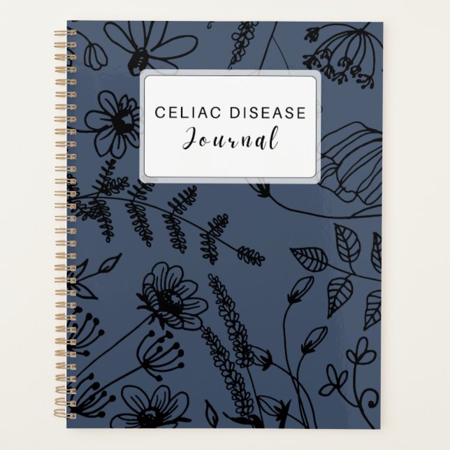 Agenda Celiac Disease Monthly Journal - Dark Grey (Frente)