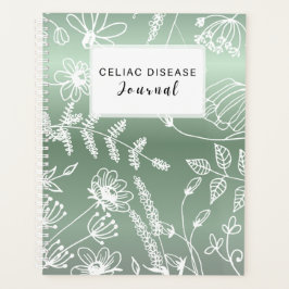 Agenda Celiac Disease Monthly Journal - Green Metallic