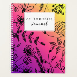 Agenda Celiac Disease Monthly Journal Purple Pink Yellow