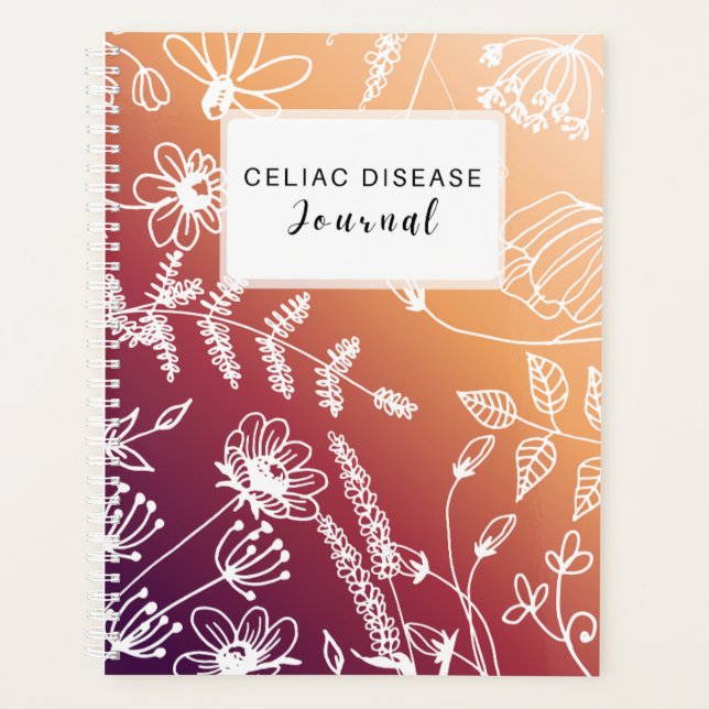 Agenda Celiac Disease Monthly Journal - Sunset Purple (Frente)