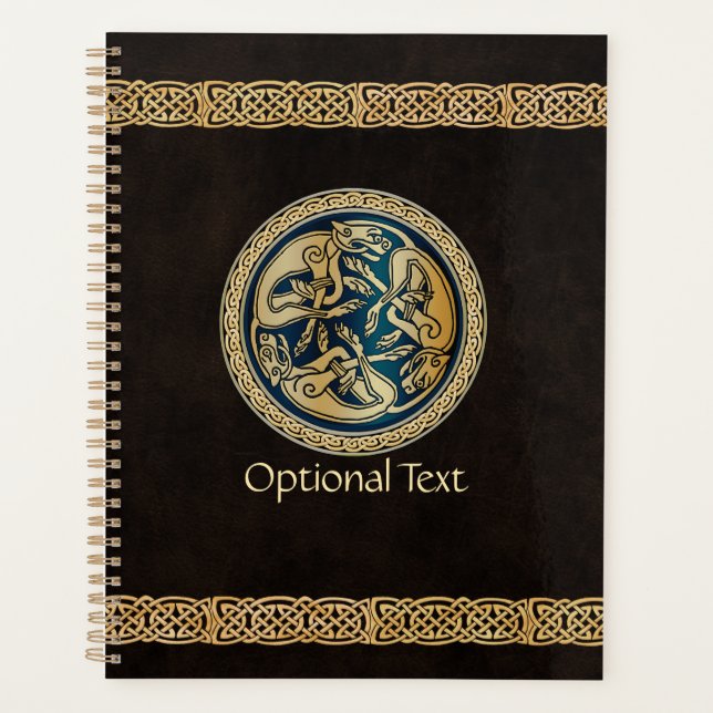 Agenda Celtic Wolf Knotwork Triad (Frente)