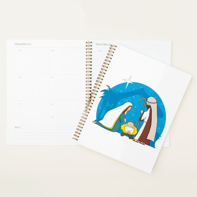 Agenda Cena da Natividade com Mary Joseph e Baby Jesus (Criador carregado)