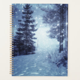 Agenda Cena de inverno da Floresta Mágica Azul Lua