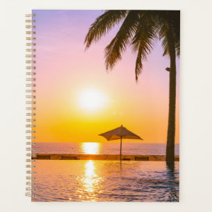 Agenda Cena de Praia de Verão com Mar