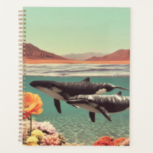 Agenda Cena Do Oceano Surreal Com Baleias E Coral