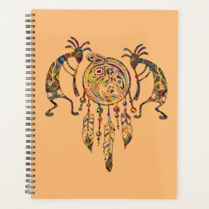 Agenda Cercador de Sonhos da Baleia Kokopelli Nativo Amer