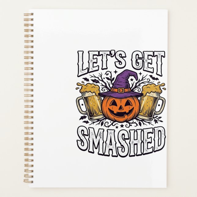 Agenda Cerveja de Abóbora Halloween Let's Get Smashed (Frente)