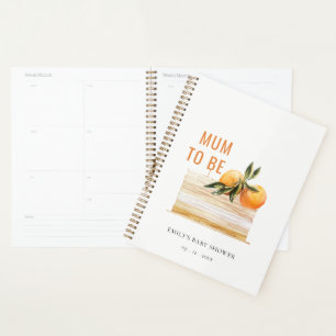 Agenda Chá de fraldas De Bolo De Fruta Laranja De Boho Cu
