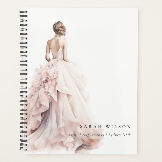 Agenda Chá de panela de Palhaço de Casamento Moderno em W (Frente)