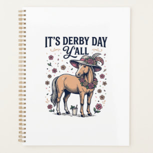 Agenda Chapéu Floral Cavalo Derby Day Y'all