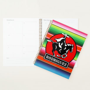 Agenda Charro Horse, nome personalizado, sérvia mexicana