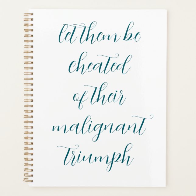 Agenda Cheat your enemies of victory (Frente)