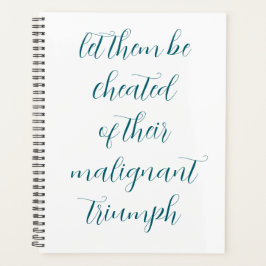 Agenda Cheat your enemies of victory planner