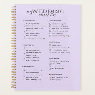 Agenda Checklist de casamento