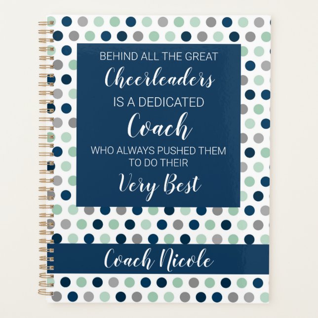 Agenda Cheer Coach Planner (Frente)