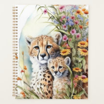 Cheetah Baby e Mamãe Planner