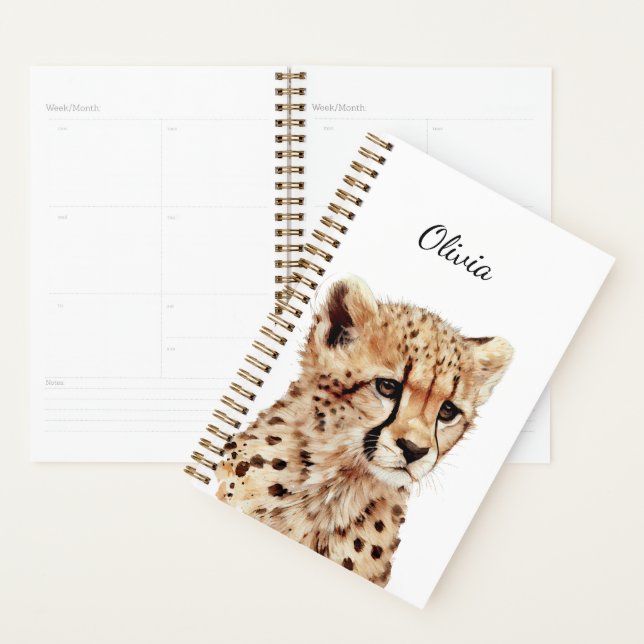 Agenda Cheetah Face Personalizada (Exibição)