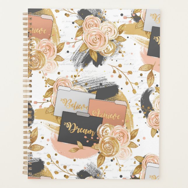 Agenda Chefe Garota - Sonhe, Acredite, Alcance Planner (Frente)