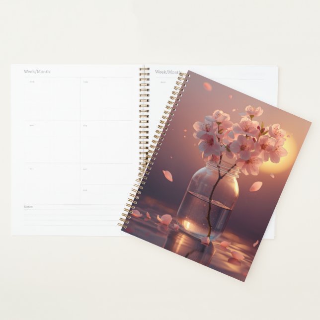 Agenda Cherry Blossom Serenity – Elegant Sakura Branch i (Exibição)