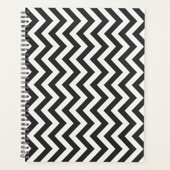 Agenda Chevron Branco Preto (Frente)