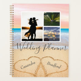 Agenda Chic Blush Pink Beach 2 Hearts in Sand Wedding