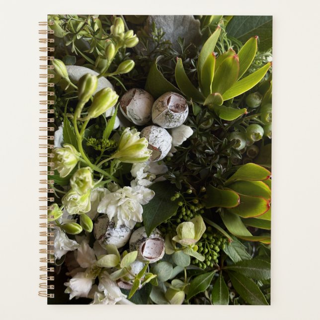 Agenda Chic Dark Green Botanical Leaves (Frente)
