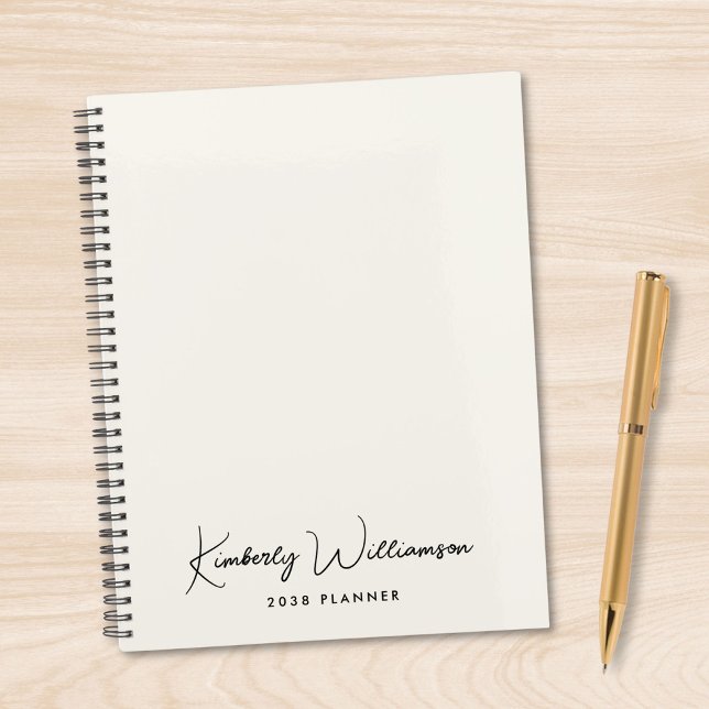 Agenda Chic Signature Script Monogram Business (Chic Signature Script Monogram Business Planner)