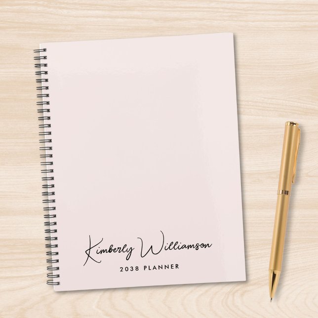 Agenda Chic Signature Script Monogram Pink (Chic Signature Script Monogram Pink Planner)