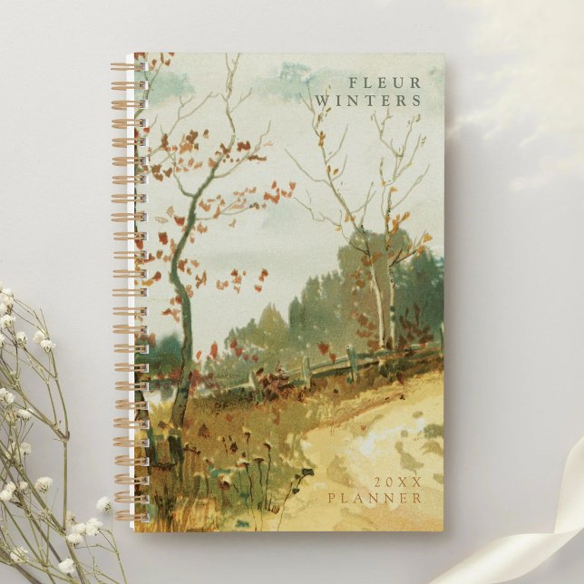 Agenda Chic Vintage Landscape Art History Stylish (Criador carregado)