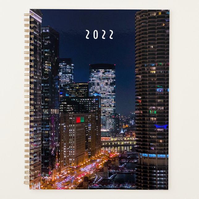 Agenda Chicago River no Night Planner (Frente)