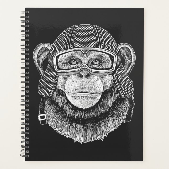 Agenda Chimpanzee Motorcycle Rider (Frente)