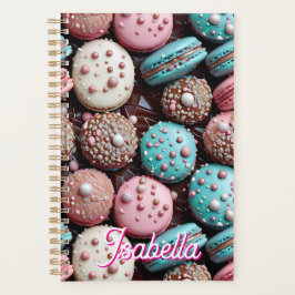 Agenda Chocolate bonito, Macarão Azul e Rosa